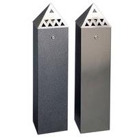 Bin - Tower- Pyramid Top Stainless St-800X200X200Mm