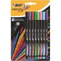 Bic Intensity Fineliner Felt Pen Assorted Colours Pack of 8 942075