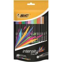 Bic Intensity Fineliner Felt Pen Assorted Colours Pack of 20 942097