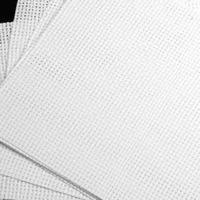Binca Cross Stitch Sheets. White. Pack of 10