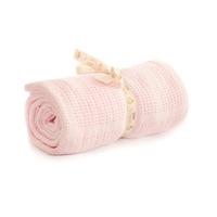 Bizzi Growin Pram Pink Cellular Blanket