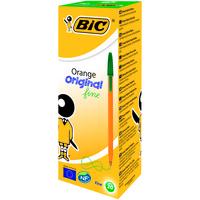 Bic Orange Original Fine Ball Pens Box - 20 Green