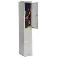 Bisley 305mm 2 Door Locker - Goose Grey