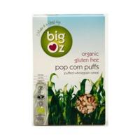 big oz organic honey pop corn puffs 250g