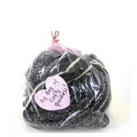 Big Bag Of Crafty Goodness! Tonal Black Mixed Yarn Upcycling Reclamation Yarn Pack