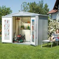 biohort europa 4 silver metal shed