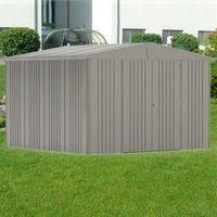 Biohort Europa 7 Quartz Grey Metal Shed