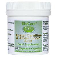 biocare acetyl carnitine alpha lipoic 30 caps