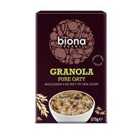 biona organic pure oaty granola no added sugar 375g