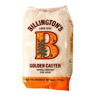 billingtons organic unrefined golden caster sugar 500g