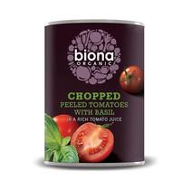 Biona Organic Chopped Tomatoes With Basil (400g)