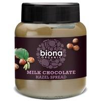 biona organic milk chocolate hazelnut spread 350g