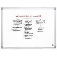 bi office earth it aluminium frame dry wipe board