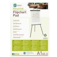 Bi-Office Earth-It Flipchart Pad A1 Plain 40 Sheets 55gsm