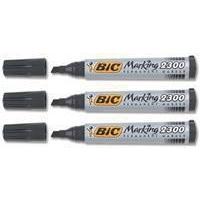 Bic Permanent Marker Chisel Tip Black 300093 820926