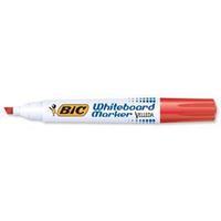 Bic Velleda 1751 Chisel Tip Whiteboard Marker Line Width 3.7-5.5mm (Red) Pack of 12 Markers