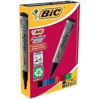 Bic Marking 2300 Chisel Tip Permanent Marker Line Width 3.1-5.3mm (Assorted Colours Pack of 4 Pens)