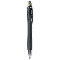 Bic ReAction Ballpoint Pen Retractable Full-barrel Grip 1.0mm Reactive Tip 0.4mm Line (Black) (Pack of 12 Pens)