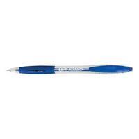 bic atlantis retractable ballpoint pen 10mm blue pack of 12 pens