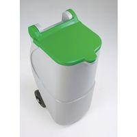 bin designer wheelie 90ltr recycling green no lock