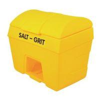 BIN - SALT AND GRIT (YELLOW) WITH HOPPER FEED 400L CAP.
