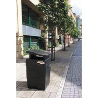 bin litter plastic black h x w x d 1040 x 550 x 545mm