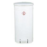 BIN, CIRCULAR FIRE RETARDENT WHITE