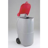 BIN - DESIGNER WHEELIE 90LTR RECYCLING - RED - NO LOCK