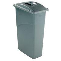 bin slim jim 87l cap grey body grey lid 760x590x280mm