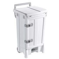 BIN - FRONT OPEN - 90 LITRES WHITE BODY AND LID