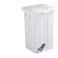 BIN - PEDAL - 50 LITRES 570 x 325 x 245mm - WHITE