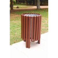 bin outdoor wooden h700mm dia460mm