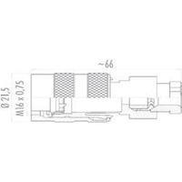 Binder 09-0122-25-06 Series 723 Miniature Circular Connector Nominal current: 5 A Number of pins: 6 DIN