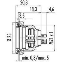 Binder 09-4827-15-07 Series 440 Miniature Circular Connector Nominal current: 5 A Number of pins: 7