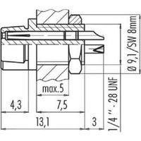 Binder 09-9750-30-03 09-9750-30-03 Sub-miniature Circular Connector Series Nominal current: 3 A Number of pins: 3