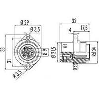 Binder 692-09-0211-00-04 Standard Circular Connector Series 692 Nominal current: 16 A Number of pins: 3 + PE