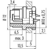 Binder 09-0977-00-03 09-0977-00-03 Subminiature Round Plug-in Connector Series Nominal current: 4 A Number of pins: 3