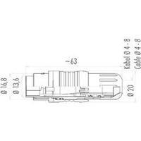 Binder 99-4826-00-07 Series 440 Miniature Circular Connector Nominal current: 5 A Number of pins: 7