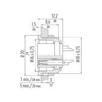 Binder 09-0308-00-03 Miniature Round Plug Connector Series 581 And 680 Nominal current: 5 A Number of pins: 3 DIN