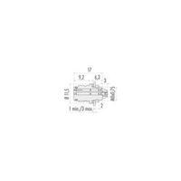 Binder 99-9208-00-03 Series 620 Sub Miniature Circular Connector Nominal current: 3 A Number of pins: 3