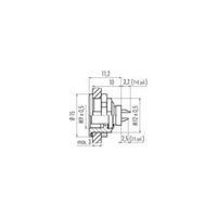 Binder 09-0408-00-03 09-0408-00-03 Sub Miniature Round Plug Connector Series Nominal current: 4 A Number of pins: 3