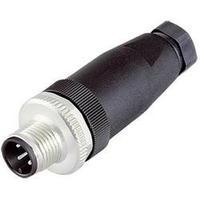 Binder 99-0487-12-08 Series 713, M12 Sensor / Actuator Connector, Screw Cap, Straight