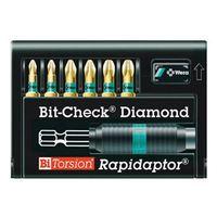 Bit-Check BiTorsion Diamond Coated Pozi Set of 7