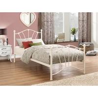 Birlea Sophia Cream 3\' Single Cream Metal Bed