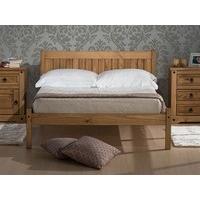 Birlea Rio 4\' Small Double Antique Wax Wooden Bed