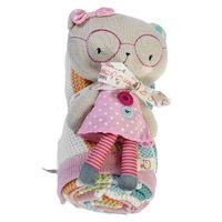 bizzi growin hopscotch knitted toy and blanket girls