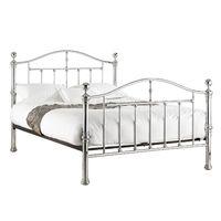 birlea victoria 4ft6 double metal bed chrome