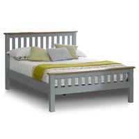 birlea new hampshire 5ft kingsize high end bed grey oak