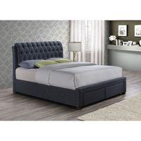 Birlea Valentino Kingsize 2 Drawer Storage Bed - Charcoal Fabric