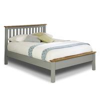 birlea new hampshire 4ft6 double low end bed grey oak